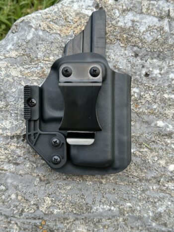 IWB for the Glock 43x MOS in black kydex