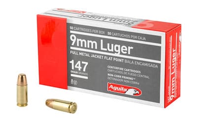 AGUILA 9MM 147GR FMJ FP 50/1000 Aguila Ammunition