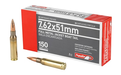 AGUILA 762NATO 150GR FMJBT 20/500 Aguila Ammunition