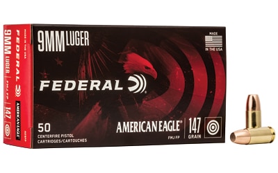 FED AM EAGLE 9MM 147GR FMJ 50/1000 Federal