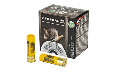 FED UPLND STL 20GA 2.75" #6 25/250 Federal Ammunition