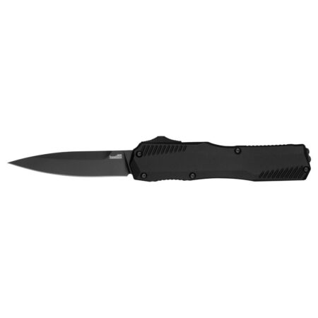 Kershaw Livewire OTF Automatic Knife 3-3/10" Spear Point Blade Black with Black Blade Kershaw