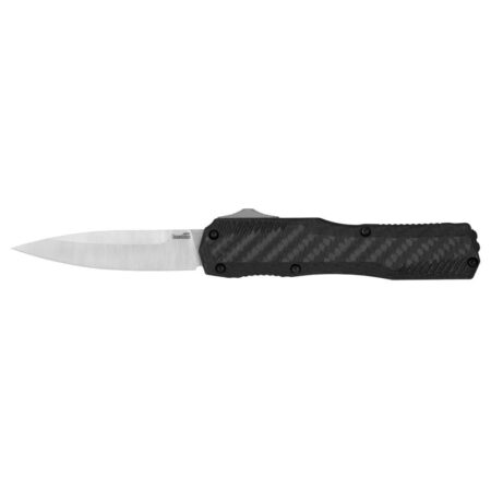 Kershaw Livewire OTF Automatic Knife 3-3/10" Spear Point Blade Black Kershaw