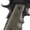 HOGUE GRIPS COLT GOVT MODEL - W/FINGER GROOVES OD GREEN Hogue