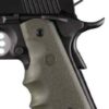 HOGUE GRIPS COLT GOVT MODEL - W/FINGER GROOVES OD GREEN Hogue