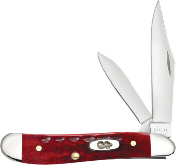 00781C_1.jpg CASE KNIVES POCKET WORN OLD - RED BONE CORN COB JIG PEANUT