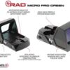 CRIMSON TRACE REFLEX SIGHT RAD - MICRO PRO 5MOA GREEN DOT