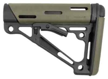 HOGUE AR-15 COLLAPSIBLE STOCK - OD GREEN RUBBER COMMERCIAL
