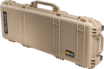 1720PTAN.jpg PELICAN 1720 PROTECTOR CASE W/ - WHEELS 3 PC FOAM 42" GUNS TAN