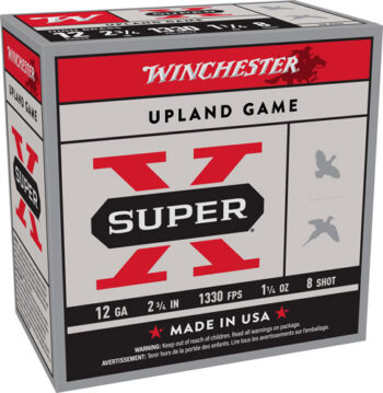 WINCHESTER SUPER-X 12GA 2.75" - 1-1/4OZ #8 1330FPS 25RD 10BX/C