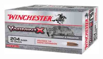 AX204P.jpg WINCHESTER VARMINT-X 204 RUGER - 32GR POLYMER TIP 20RD 10BX/CS