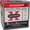 AX28H5_2.jpg WINCHESTER SUPER-X 28GA 2.75" - 1OZ #5 1205FPS 25RD 10BX/CS