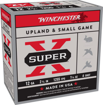 WINCHESTER SUPER-X 12GA 2.75" - 1-1/8OZ #6 1255FPS 250RD CASE