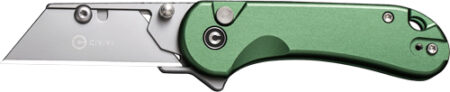 C23039B3.jpg CIVIVI UTILITY KNIFE ELEMENTUM - 2.26" GREEN W/3 EXTRA BLADES