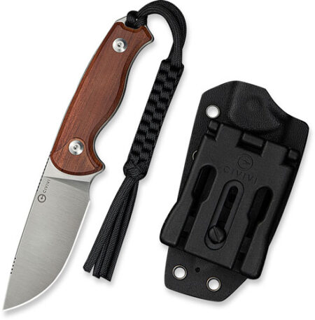 CIVIVI KNIFE TIMBERBARK 3.2" - FIXED GUIBOURTIA WOOD/SATIN