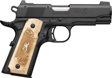 G051068490.jpg BROWNING 1911-22 22LR COMPACT - MEDALLION 3.58" BLACK/MAPLE