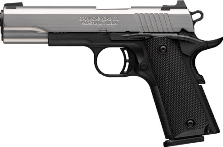 G051118492_LEFT.jpg BROWNING 1911-380 STAINLESS - 380ACP 4.25"FS 8RD BLK/SS