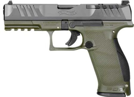 WALTHER PDP OR 9MM 4.5" - 18-SHOT GREEN POLYMER FRAME