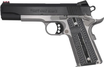COLT COMPETITION 45ACP 5" 8RD - TWO TONE BLACK GREY G10 GRIPS