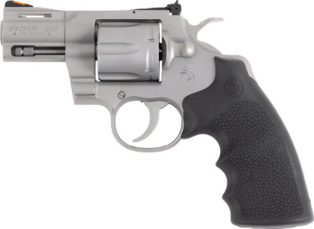 COLT PYTHON 357MAG 2.5" 6RD - MATTE STAINLESS HOGUE GRIPS