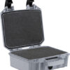 VCV1000000GRY_OPEN.jpg PELICAN VAULT SMALL PISTOL - CASE W/ FOAM GHOST GRAY