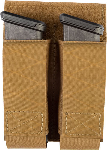 GREY GHOST DOUBLE PISTOL MAGNA - MAG POUCH LAMINATE COYOTE BRN