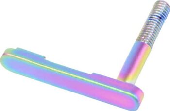 ZGTMCLEVERMRPVD.jpg GUNTEC AR15 MAG CATCH LEVER - MATTE RAINBOW PVD COATED