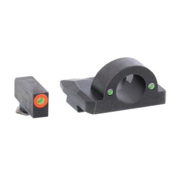 https3A2F2Fmedia.chattanoogashooting.com2Fimages2Fproduct2FKQGL2252FKQGL225.jpg Ameriglo Ghost Ring Night Sight Set for Glock Models 17.19.26 - Orange Outline