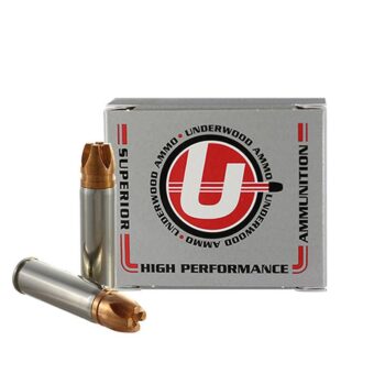 https3A2F2Fmedia.chattanoogashooting.com2Fimages2Fproduct2FUB3472FUB347-1.jpg Underwood Ammo Xtreme Penetrator Handgun Ammunition .500 S&W Magnum 420gr Solid Monolithic 1650 fps 20/ct