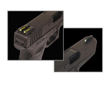 https3A2F2Fmedia.chattanoogashooting.com2Fimages2Fproduct2FXRTG131MPTY2FXRTG131MPTY.jpg Truglo TFO Tritium/Fiber-Optic Day/Night Sights Fits S&W M&P - Front Green/Rear Yellow