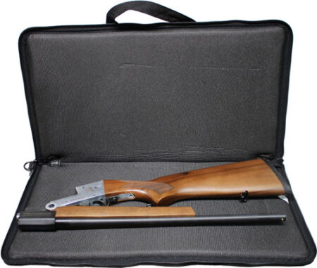 ijsbcase_w_gun.jpg IVER JOHNSON CASE FITS SINGLE - TO 18.5" BARREL FOLDED BLACK