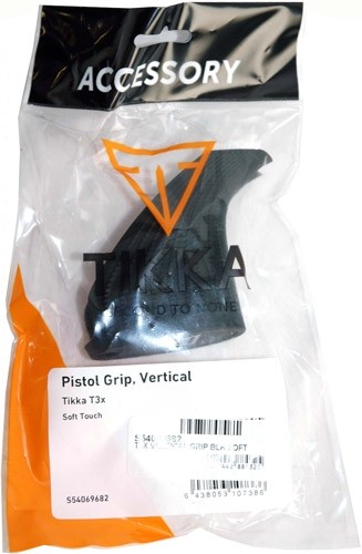 TIKKA GRIP ADAPTER FOR T3X - SYN STRAIGHT SOFT TOUCH BLACK