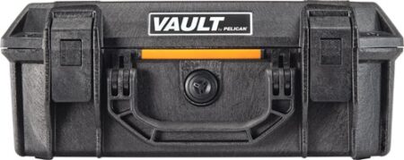 vcv200_front.jpg PELICAN VAULT MEDIUM PISTOL - CASE W/ FOAM BLACK