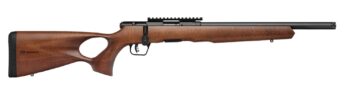 SAVAGE ARMS B17 17HMR BLK/WOOD 18" THD