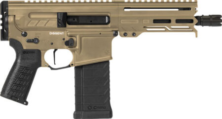 CMMG PISTOL DISSENT MK4 5.7X28 - MM 6.5" 32RD COYOTE TAN