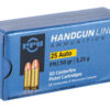 PPU 25ACP FMJ 50GR 50/1000