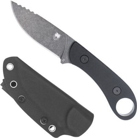 COBRATEC D2 SKINNER 3.75" FULL - TANG BLACK G10 W/KYDEX SHEATH