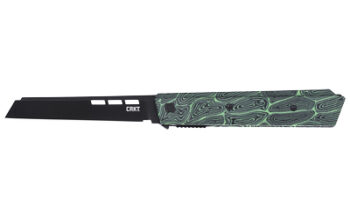 CRKT ZEPHYR 3.22" PLAIN EDGE GRN/WHT