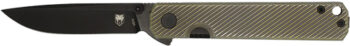 COBRATEC BLACKJACK FOLDER 3" - G-10 BLACK TITANIUM BRZ SCALES