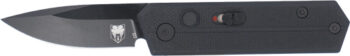 COBRATEC STINGER FOLDER 1.9" - BLACK/BLACK D2 BLADE SD BUTTON