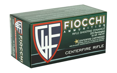 FIOCCHI 223REM 55GR FMJBT 50/1000