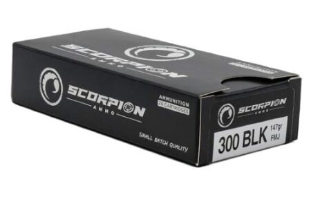 A300B147FMJS20.jpg SCORPION 300 BLACKOUT - 147GR FMJ 20RD 10BX/CS