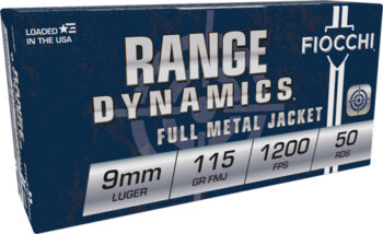 FIOCCHI 9MM LUGER 115GR FMJ - 50RD 20BX/CS
