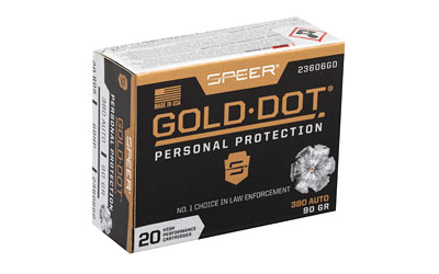 CCI23606GD_2.jpg SPR GOLD DOT 380ACP 90GR HP 20/200
