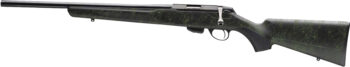 TIKKA T1X LEFT HAND 17HMR 16" - THREADED BLUED/ROUGHTECH EMRLD