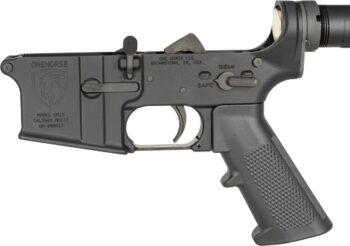 ONE HORSE AR15 COMPLETE LOWER - RECEIVER ALUMINUM BLACK