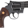 GPYTHONBP3WTS.jpg COLT PYTHON 357MAG 3" 6RD - BLUED WALNUT GOLD MEDALLION
