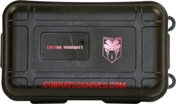 COBRATEC MEDIUM CTK1 OTF - NRA BLUE 3" TANTO SERRATED