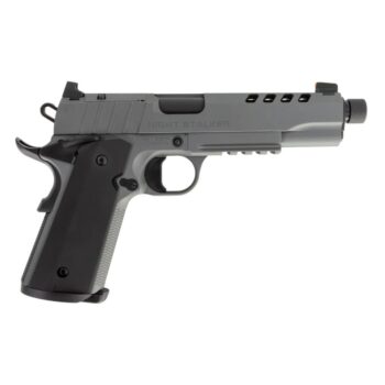 1911 Night Stalker SF 10 Handgun 10mm 8rd Magazine 5" Threaded Barrel Cerakote Grey with Black Grips