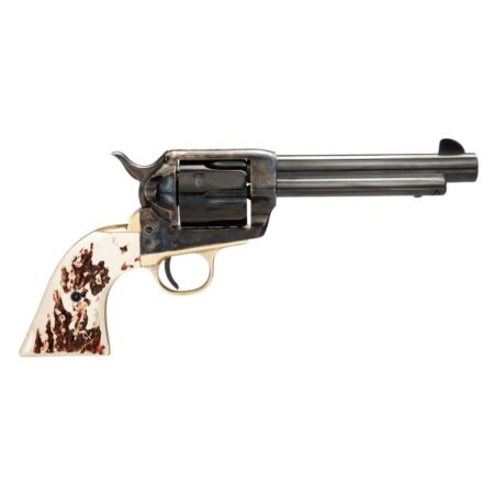 https3A2F2Fmedia.chattanoogashooting.com2Fimages2Fproduct2FTU2000742FTU2000752-1.jpg Taylor & Company 1873 Stag Grip Handgun .45 Colt 6rd Capacity 5.5" Blued Barrel Stag Grip Case Hardened